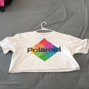 Polaroid Crop Top T Shirt Size L Pre Owned